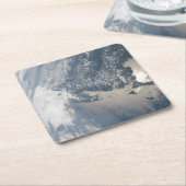 Sonnenschein im Wasser der Erde. Rechteckiger Pappuntersetzer (angewinkelt)