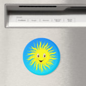 Sonnenschein in blauem Himmel Magnet (In Situ (Geschirrspüler))