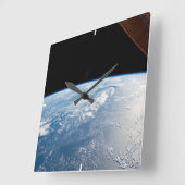 Sonnenschein in den Gewässern des Pazifiks Quadratische Wanduhr (Winkel)