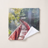 Sonnenschein in den Termas Geometrien, Conaripe, C Badhandtuch Set (Waschlappen)