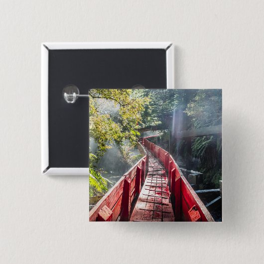 Sonnenschein in den Termas Geometrien, Conaripe, C Button (Vorne & Hinten)