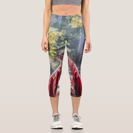 Sonnenschein in den Termas Geometrien, Conaripe, C Capri Leggings (Vorderseite)