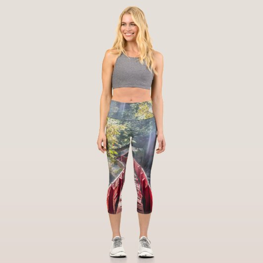 Sonnenschein in den Termas Geometrien, Conaripe, C Capri Leggings (Vorderseite)