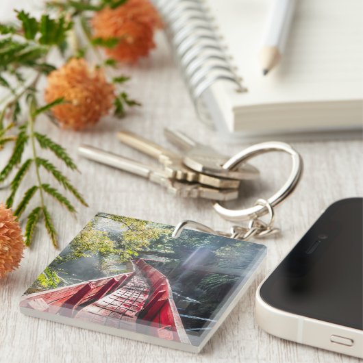 Sonnenschein in den Termas Geometrien, Conaripe, C Schlüsselanhänger (Vorderseite rechts)