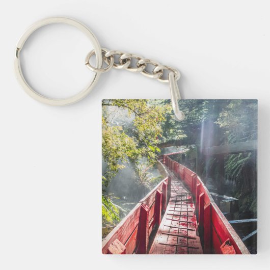 Sonnenschein in den Termas Geometrien, Conaripe, C Schlüsselanhänger (Vorderseite)