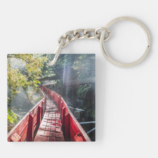 Sonnenschein in den Termas Geometrien, Conaripe, C Schlüsselanhänger (Rückseite)