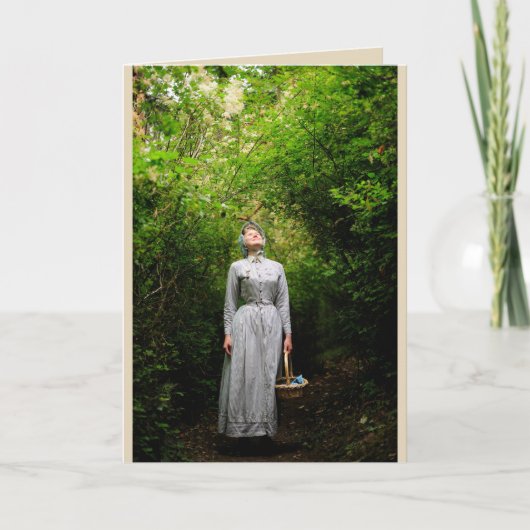 Sonnenschein in der Holzkarte Karte (Vorderseite)