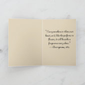 Sonnenschein in der Holzkarte Karte (Innenseite)