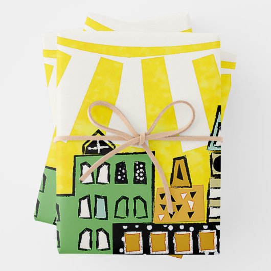 SONNENSCHEIN IN DER STADT GESCHENKPAPIER SET (Beispiel)