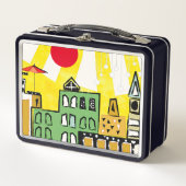 SONNENSCHEIN IN DER STADT METALL BROTDOSE (Vorderseite)