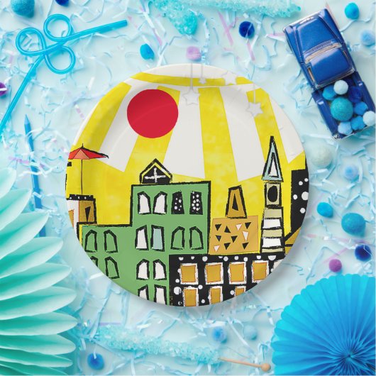 SONNENSCHEIN IN DER STADT PAPPTELLER (Party)