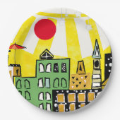 SONNENSCHEIN IN DER STADT PAPPTELLER (Vorderseite)