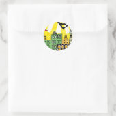 SONNENSCHEIN IN DER STADT RUNDER AUFKLEBER (Tasche)