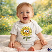 Sonnenschein in einem kleinen Kleinkind-Karosserie Baby Strampler