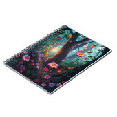 Sonnenschein in einem Whimsical Fairy Forest Notizblock (Linke Seite)
