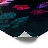 Sonnenschein in einem Whimsical Fairy Forest Poster (Ecke)