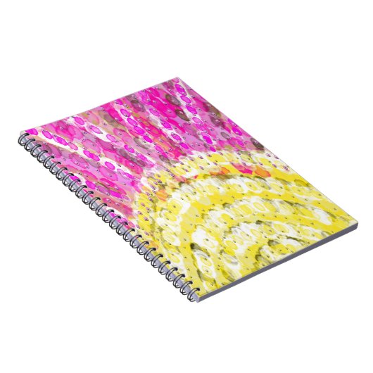 Sonnenschein in Gelb und Fuchsia Notizblock (Rechte Seite)
