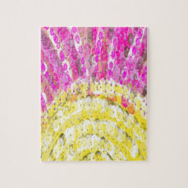 Sonnenschein in Gelb und Fuchsia Puzzle