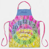 Sonnenschein in Gelb-und Fuchsien-Schürze Schürze (Vorderseite)