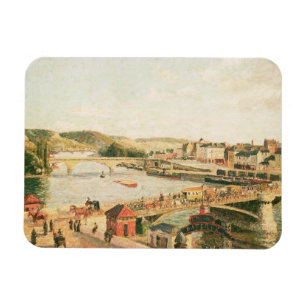 Sonnenschein in Rouen, 1896 (Öl auf Leinwand) Magnet