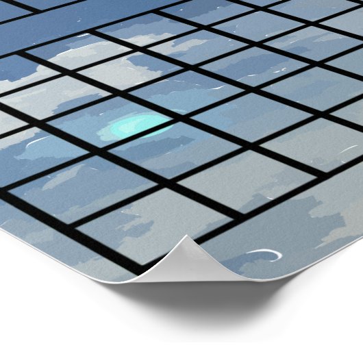 Sonnenschein in Sky 3 Monate Kalender Poster (Ecke)