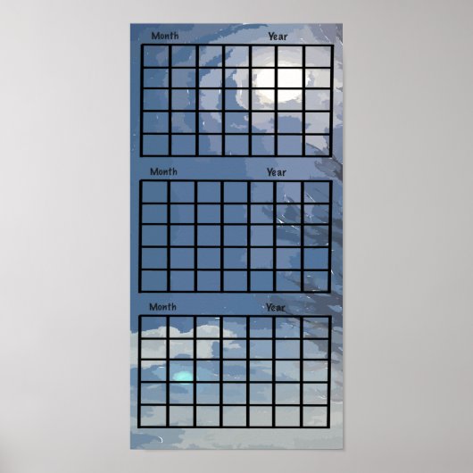 Sonnenschein in Sky 3 Monate Kalender Poster (Vorne)