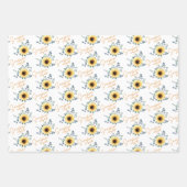 Sonnenschein in Sonnenblumenblättern Geschenkpapier Set (Vorderseite 2)