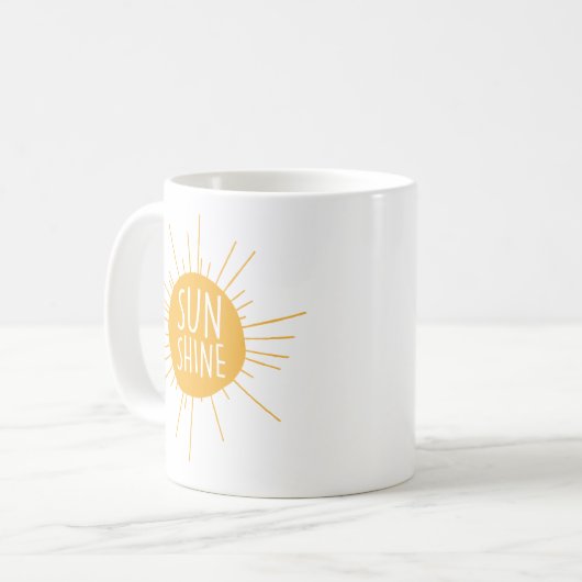 Sonnenschein-Kaffee-Tasse Kaffeetasse (Vorderseite Links)