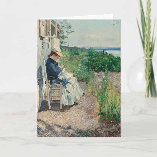 Sonnenschein, Kalvøya | Eilif Peterssen Karte (Vorderseite)