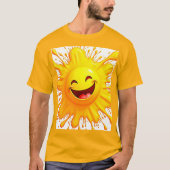 Sonnenschein-Lächeln: Explodierende Freude T-Shirt (Vorderseite)