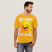 Sonnenschein-Lächeln: Explodierende Freude T-Shirt (Vorne ganz)