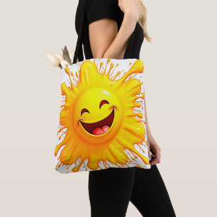 Sonnenschein-Lächeln: Explodierende Freude Tasche