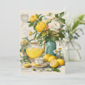 Sonnenschein | Lemon Zest Einladung (Stehend Vorderseite)