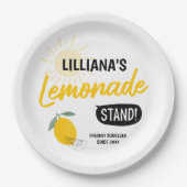 Sonnenschein Lemonade & Fun jedes Alter Glück zum  Pappteller (Vorderseite)