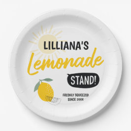 Sonnenschein Lemonade & Fun jedes Alter Glück zum  Pappteller