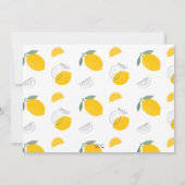 Sonnenschein Lemonade & Fun jedes Foto im Alter Ge Einladung (Rückseite)