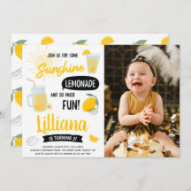 Sonnenschein Lemonade & Fun jedes Foto im Alter Ge