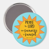 Sonnenschein Lobet den Herrn Magnet (Vorderseite/Rückseite)