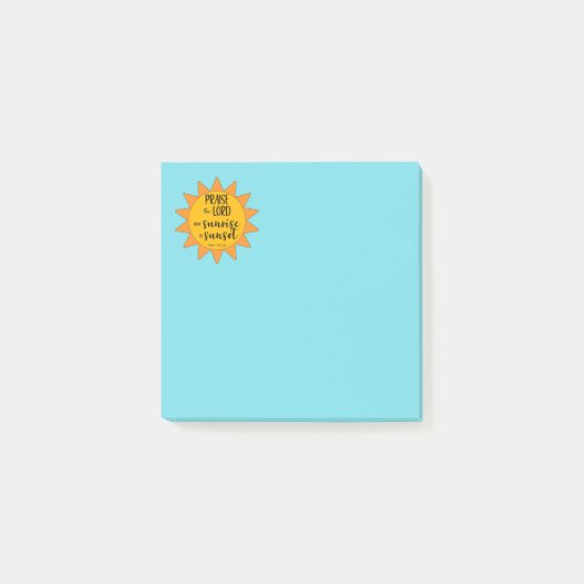 Sonnenschein Lobet den Herrn Post-it Klebezettel (Vorderseite)