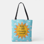 Sonnenschein Lobet den Herrn Tasche (Rückseite)