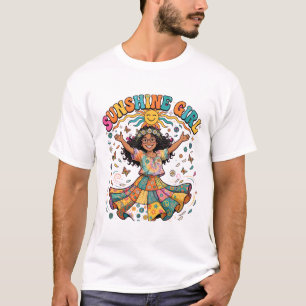 Sonnenschein Mädchen Hippie T-Shirt