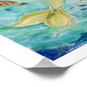 Sonnenschein-Meerjungfrau-Poster von Renee Lavoie Poster (Ecke)