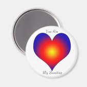 Sonnenschein meines Lebens Magnet (Vorderseite/Rückseite)