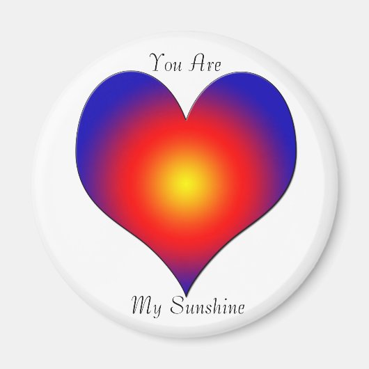 Sonnenschein meines Lebens Magnet (Vorne)
