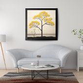 Sonnenschein Mimosa Tree Malerei Fotodruck