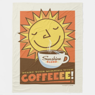 Sonnenschein-Mischung Kaffee Fleecedecke