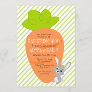 Sonnenschein mit einer großen Karotteneinladung Einladung