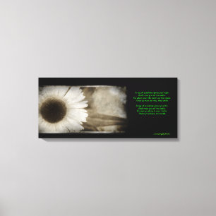 Sonnenschein mit Gedicht Leinwanddruck