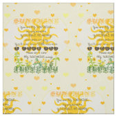 Sonnenschein mit Herzen Stoff (Muster)