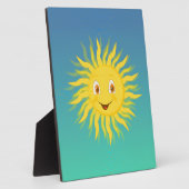 Sonnenschein mit kreisförmigen Linien Fotoplatte (Seite)